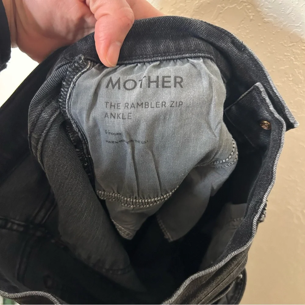 MOTHER The Rambler Zip Ankle Jeans Vroom Size 27 - Picture 6 of 10